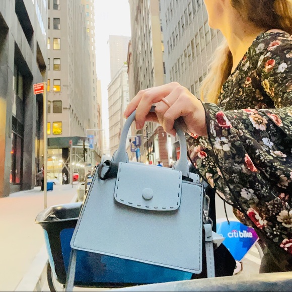 Zara Cartoon-like Stitched Firm Mini Crossbody Neoprene Scuba Purse - Picture 5 of 16